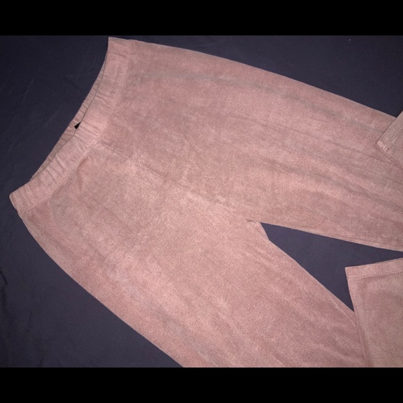 High Waisted Suede Leggings - Picture 6 of 11